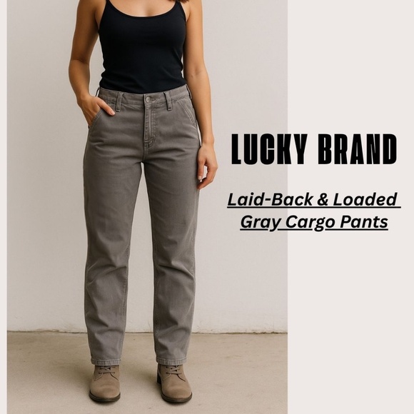🤗Lucky Brand Cargo Pants/Size 8/29/Free Gift - Picture 1 of 7